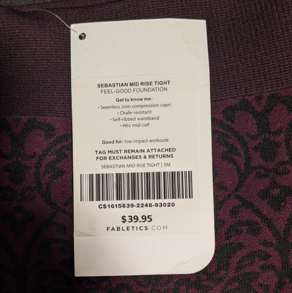 Fabletics Sebastian Midrise Capris tight - Picture 3 of 4